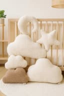 BABEES Wolkenkissen Boucle Kuschelkissen Creme-Beige Bild 4