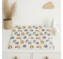 BABEES Wickelauflage 75x75 cm Baumwolle Regenbogen Bild 5