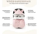 BABEES Fußsack für Babyschale Frühling Übergang warm mit Füllung Bild 1