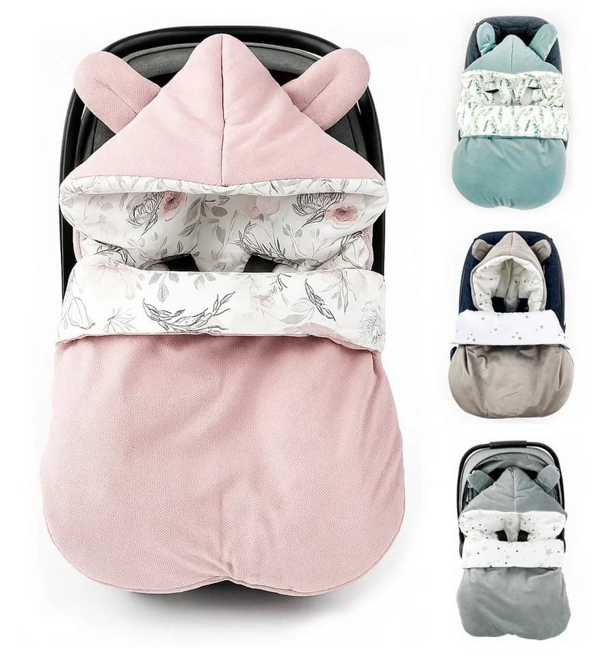 BABEES Fußsack für Babyschale Frühling Übergang warm mit Füllung - Bild 2