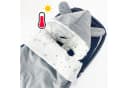 BABEES Einschlagdecke Baby Schlafsack 3in1 Grau Leicht Wattiert Bild 1