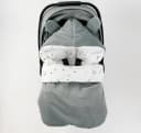 BABEES Einschlagdecke Baby Schlafsack 3in1 Grau Leicht Wattiert Bild 3