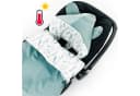 BABEES Einschlagdecke Baby Sommer Fußsack für Babyschale Grün Bild 2