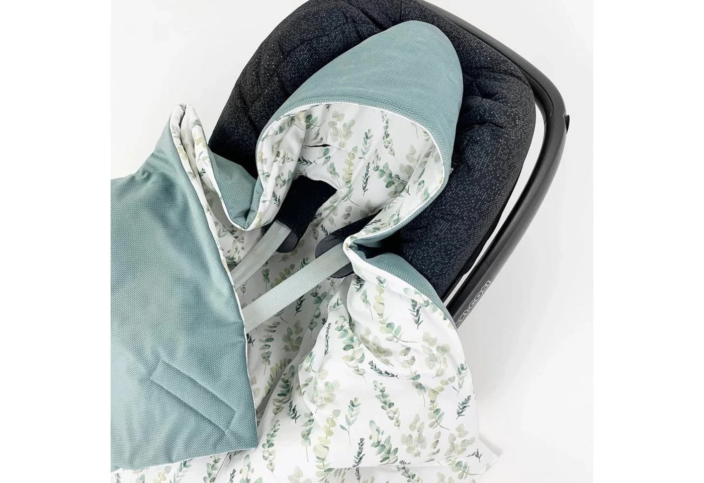 BABEES Einschlagdecke Ganzjährig Babyschale Autositz mit Kapuze - Bild 4
