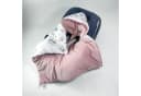 BABEES Einschlagdecke Babyschale Autositz mit Kapuze Bild 3