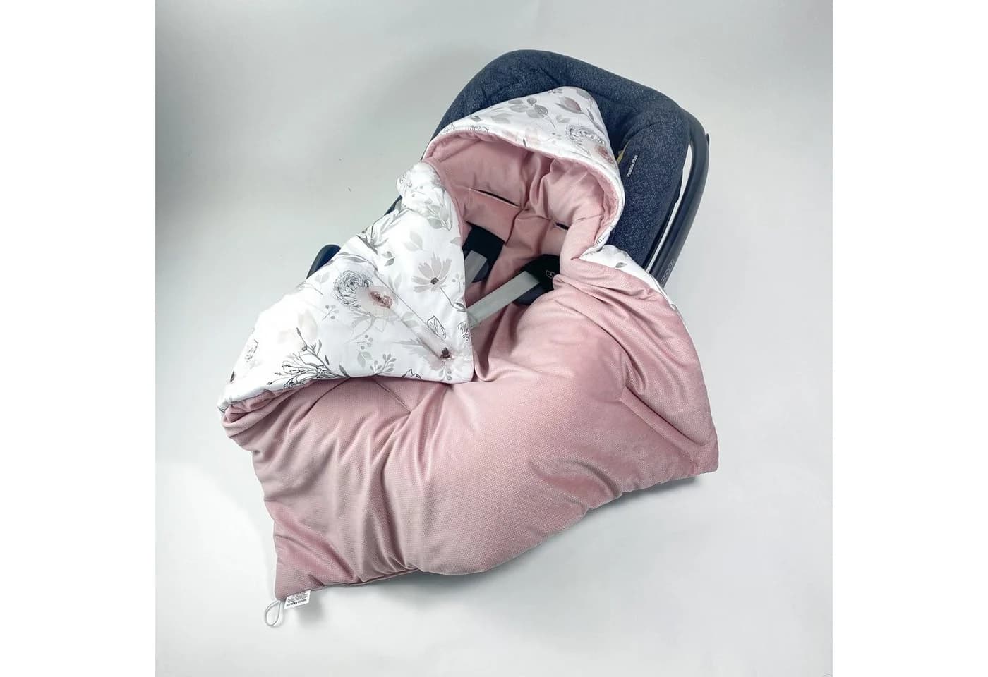 BABEES Einschlagdecke Babyschale Autositz mit Kapuze - Bild 3