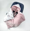 BABEES Einschlagdecke Babyschale Autositz mit Kapuze Bild 4