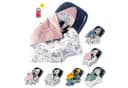 BABEES Einschlagdecke Babyschale Autositz mit Kapuze Baumwolle Polyester Bild 2