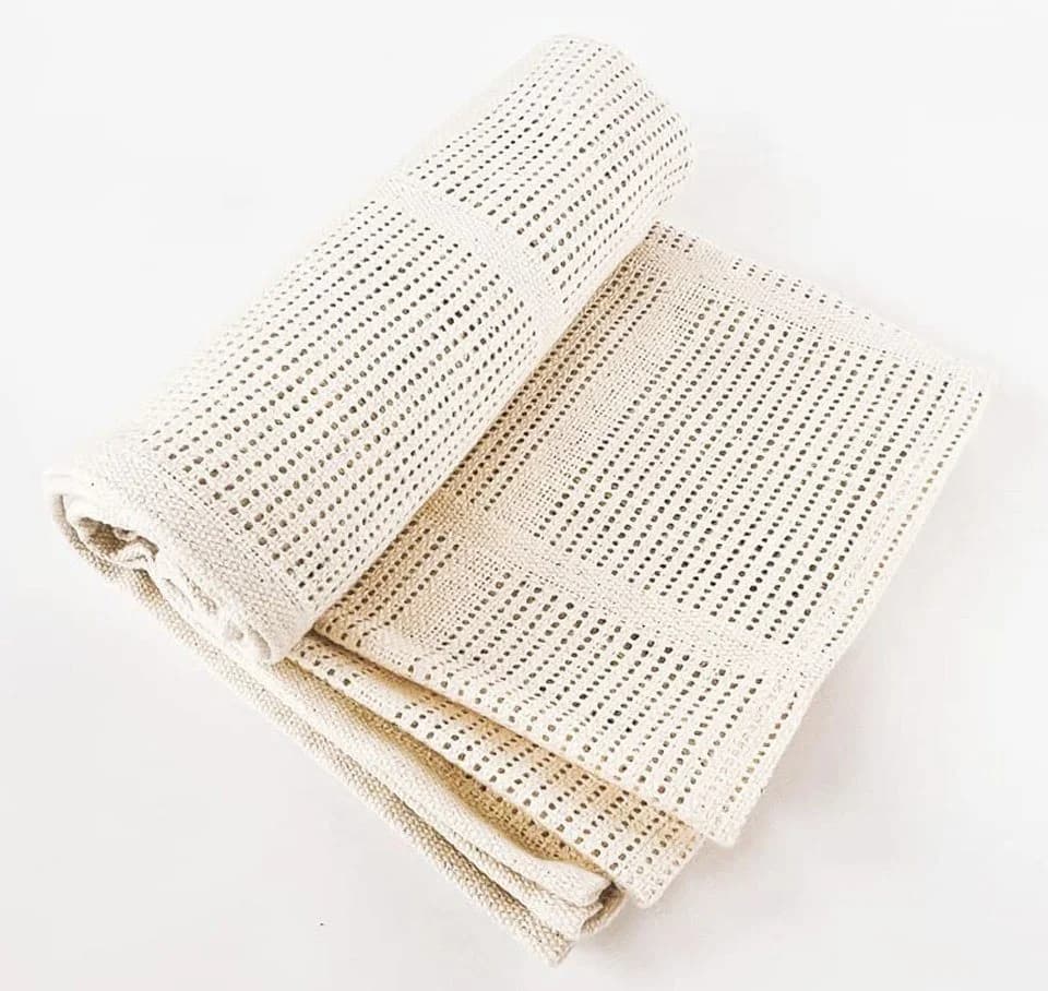 BABEES Babydecke 100% Baumwolle Beige Handgenäht - Bild 2