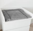 BABEES Wickelauflage Grau Samt Zweiseitig Antiallergisch Bild 1