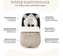 BABEES Fußsack für Babyschale - Warm mit Kapuze Ganzjährig Bild 1