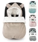 BABEES Fußsack für Babyschale - Warm mit Kapuze Ganzjährig Bild 2