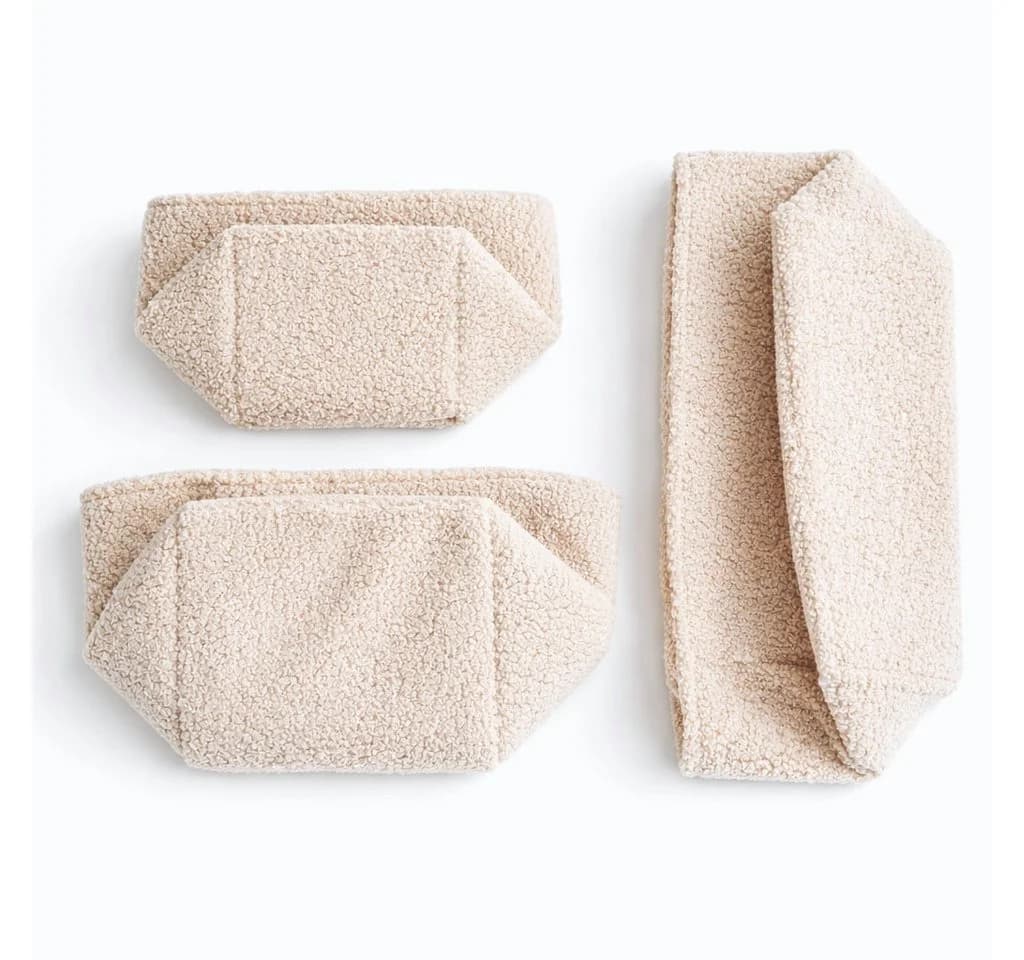 BABEES Dekokorb 3-er Set Organizer Wickeltisch Baby
