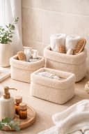 BABEES Dekokorb 3-er Set Organizer Wickeltisch Baby Bild 3