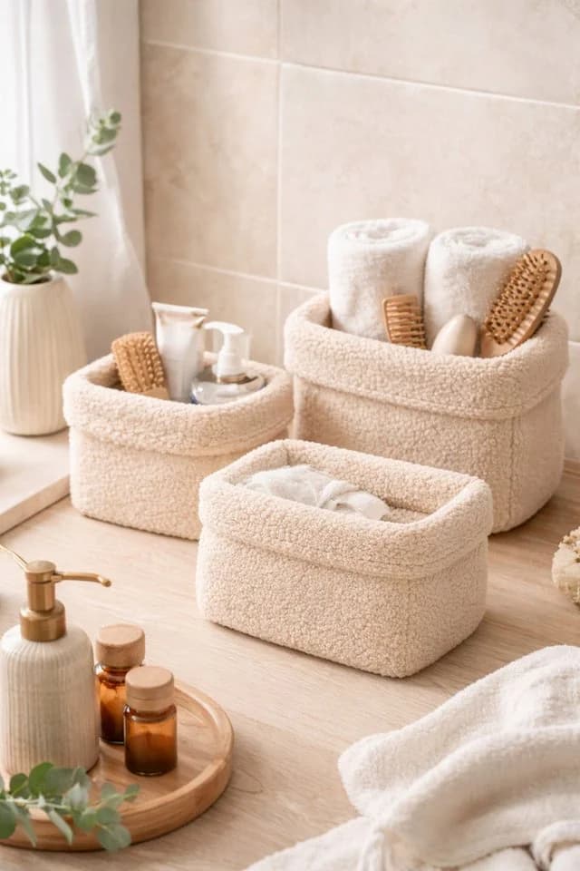 BABEES Dekokorb 3-er Set Organizer Wickeltisch Baby - Bild 3