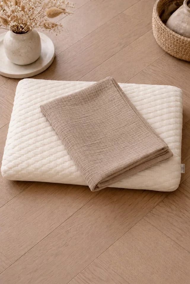 BABEES Kissenbezüge 2er Set Creme Beige Musselin Baumwolle - Bild 3