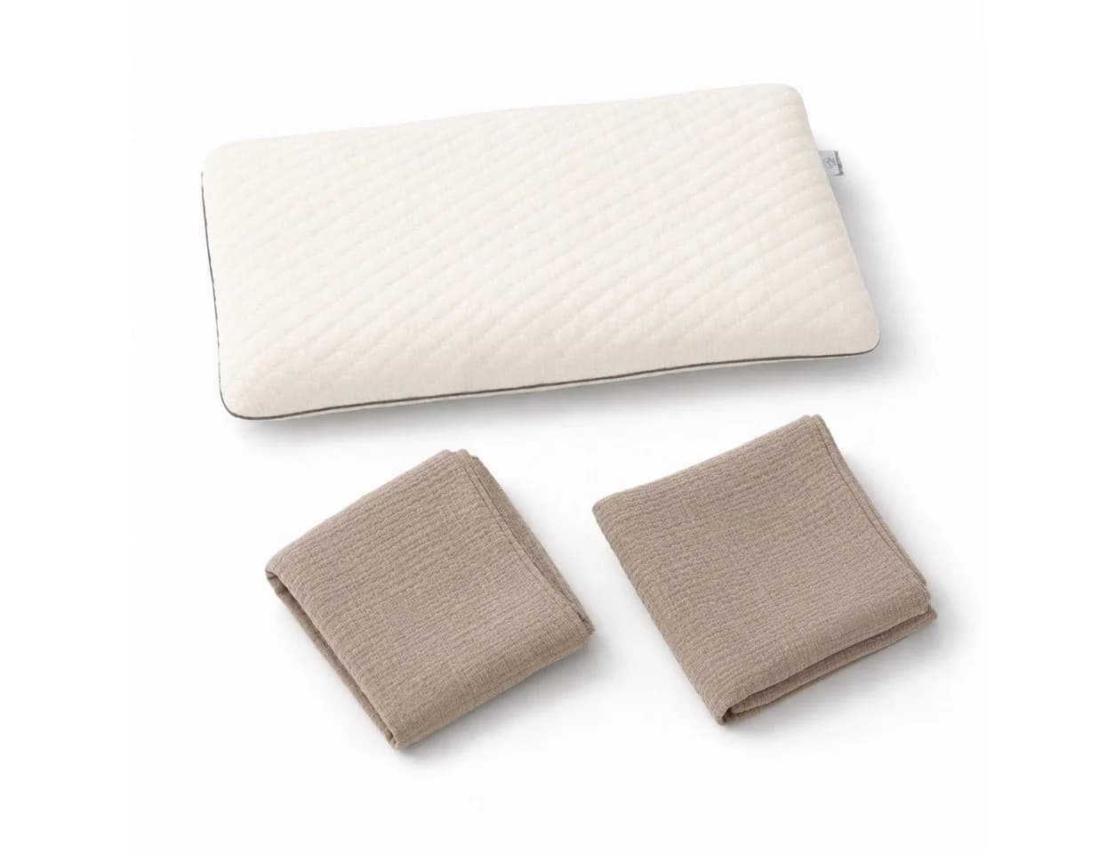 BABEES Kissenbezüge 2er Set Creme Beige Musselin Baumwolle - Bild 4