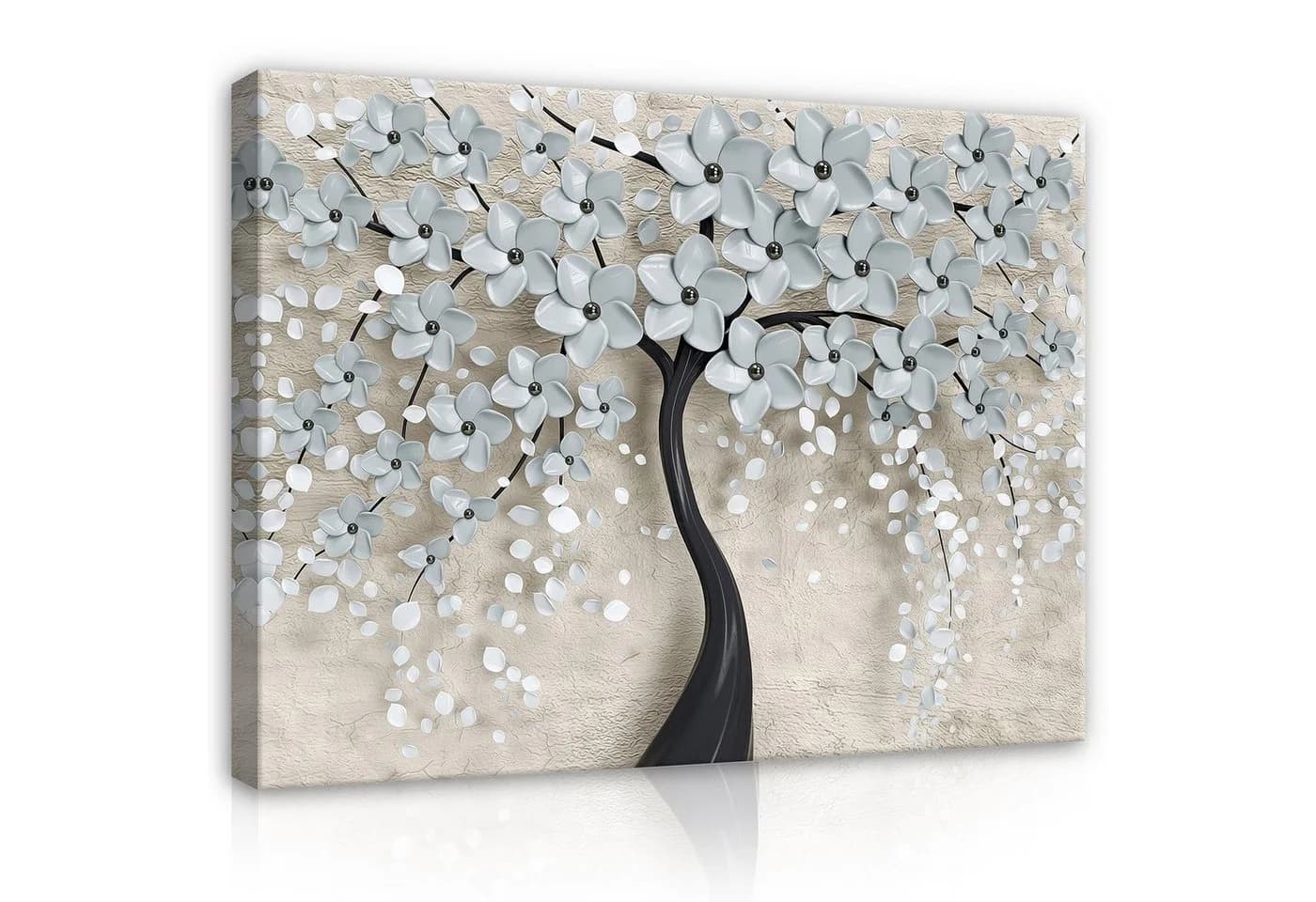 WALLARENA Leinwandbild Abstrakt Beige Modern - Bild 2