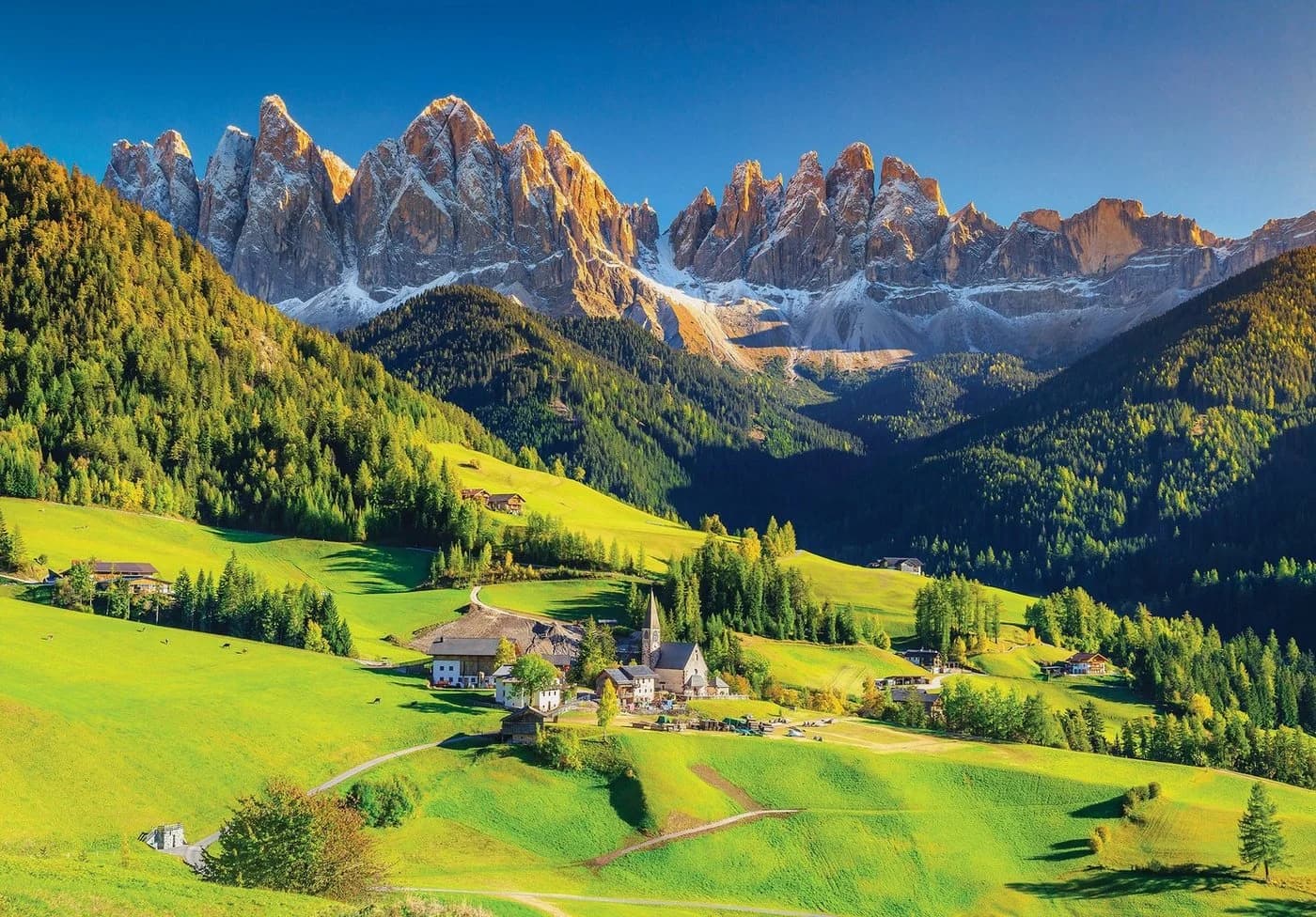 Wallarena Fototapete Berge Wald Natur Landschaft Vlies Tapete