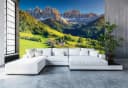 Wallarena Fototapete Berge Wald Natur Landschaft Vlies Tapete Bild 3
