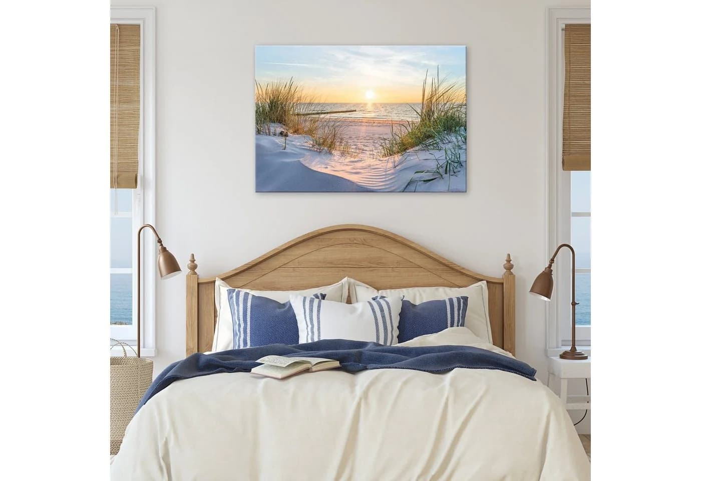 Wallarena Leinwandbild Strand Meer Ostsee Natur Modern XXL