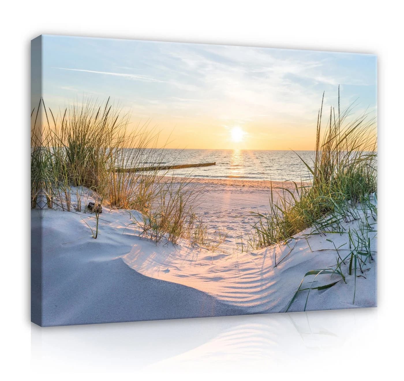 Wallarena Leinwandbild Strand Meer Ostsee Natur Modern XXL - Bild 2