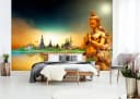 WALLARENA Fototapete Gold Elegant Vlies Schlafzimmer Bild 4