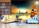 WALLARENA Fototapete Gold Elegant Vlies Schlafzimmer Bild 5