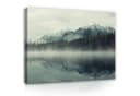 Wallarena Leinwandbild Wald Nebel Berge Natur XXL Wandbild Bild 2