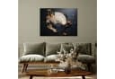 Wallarena Leinwandbild Abstrakt Gold Schwarz XXL Wandbild Modern Bild 1