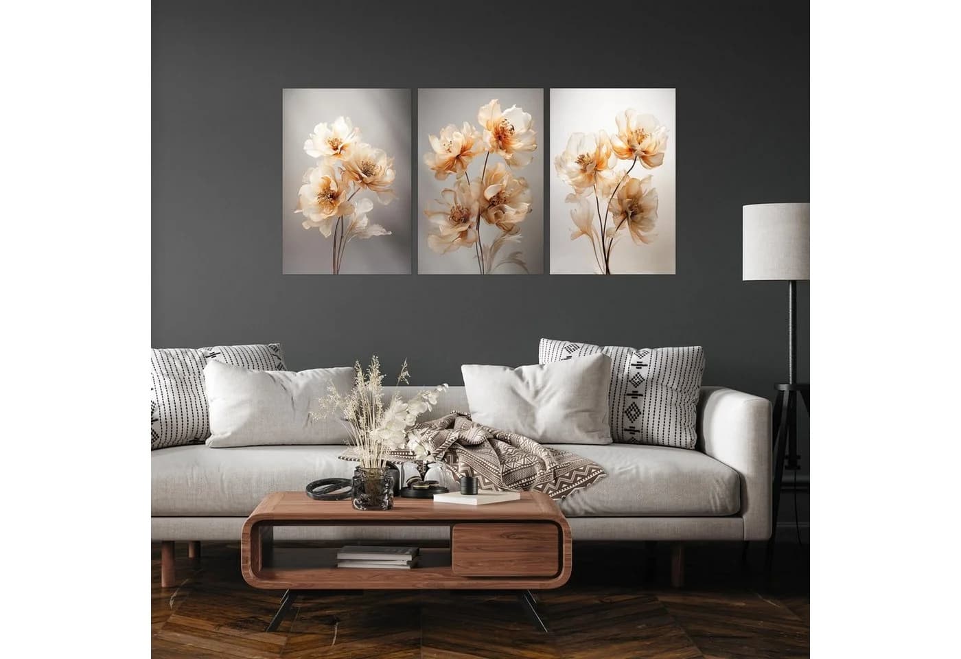Wallarena Poster Natur Set 3-teilig Modern Vlies Bunt