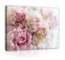 Wallarena Leinwandbild Blumen Rosa Pfingstrosen XXL Wanddekoration Bild 2