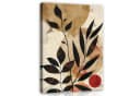 Wallarena Leinwandbild Boho Blätter Abstrakt Kunst Wandbild XXL Leinwandbilder Modern Bild 2