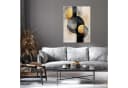 Wallarena Leinwandbild Abstrakt Loft Grau Schwarz Modern Bild 1