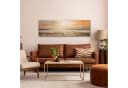 Wallarena Leinwandbild Strand Meer Abstrakt Modern Wandbild Bild 1