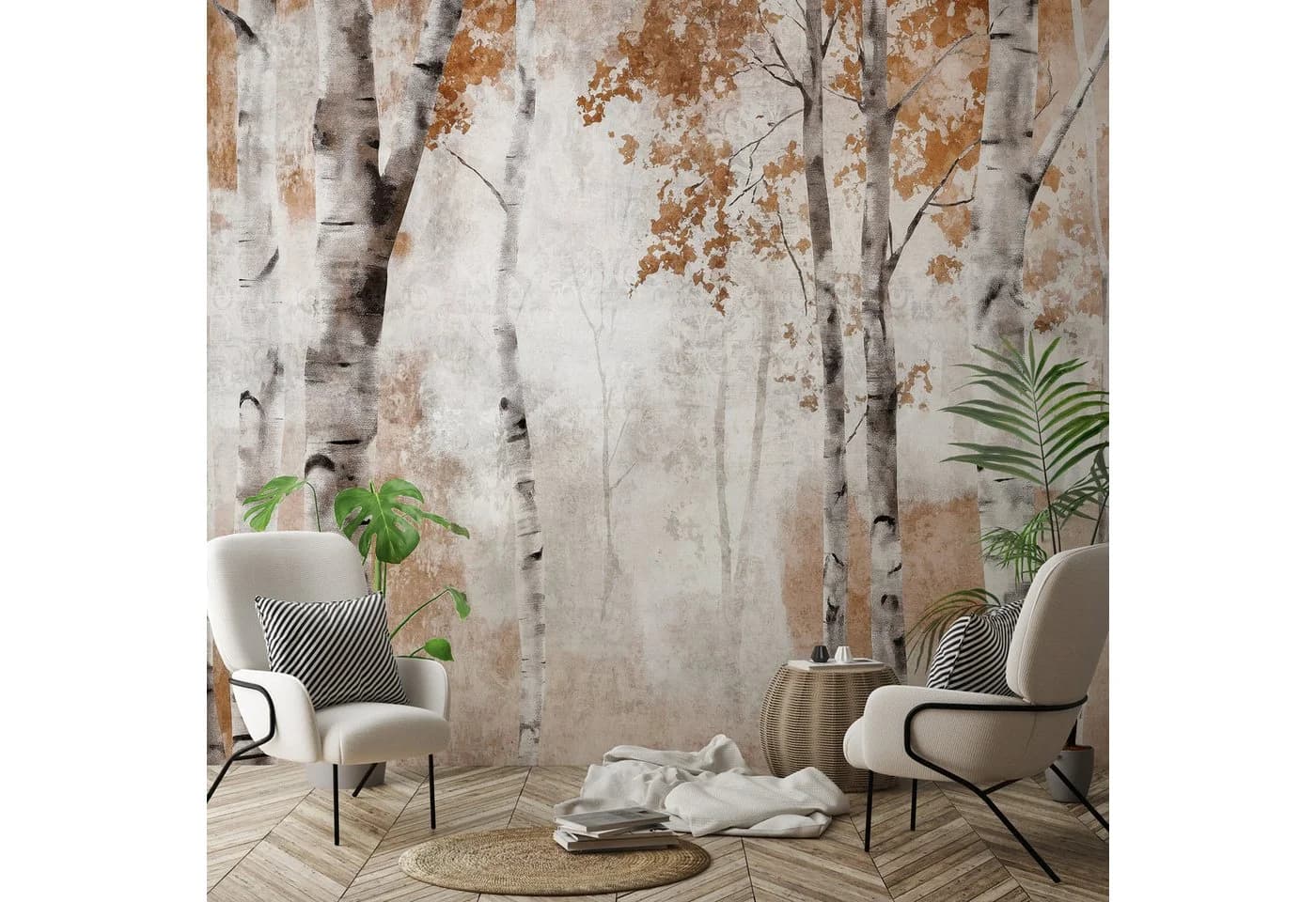 WALLARENA Vintage Fototapete Bunt Vlies Wohnzimmer