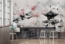 Wallarena Fototapete Kirschblüten Japan Vlies Tapete Wohnzimmer Schlafzimmer Wandtapete Bild 4