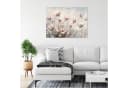 Wallarena Leinwandbild Blumen Wiese Pastell Beige XXL Wanddekoration Modern Bild 1