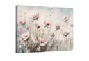 Wallarena Leinwandbild Blumen Wiese Pastell Beige XXL Wanddekoration Modern Bild 2