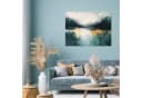 Wallarena Leinwandbild Abstrakt Marmor Grün Gold Glamour Bild 1