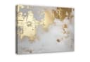 Wallarena Leinwandbild Abstrakt Grau Gold Marmor Modern Bild 2