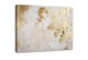 Wallarena Leinwandbild Abstrakt Grau Gold Marmor Modern Wandbild XXL Bild 2