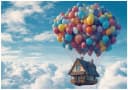 Wallarena Vliestapete Kinderzimmer Luftballons Blau Weiß Bild 2