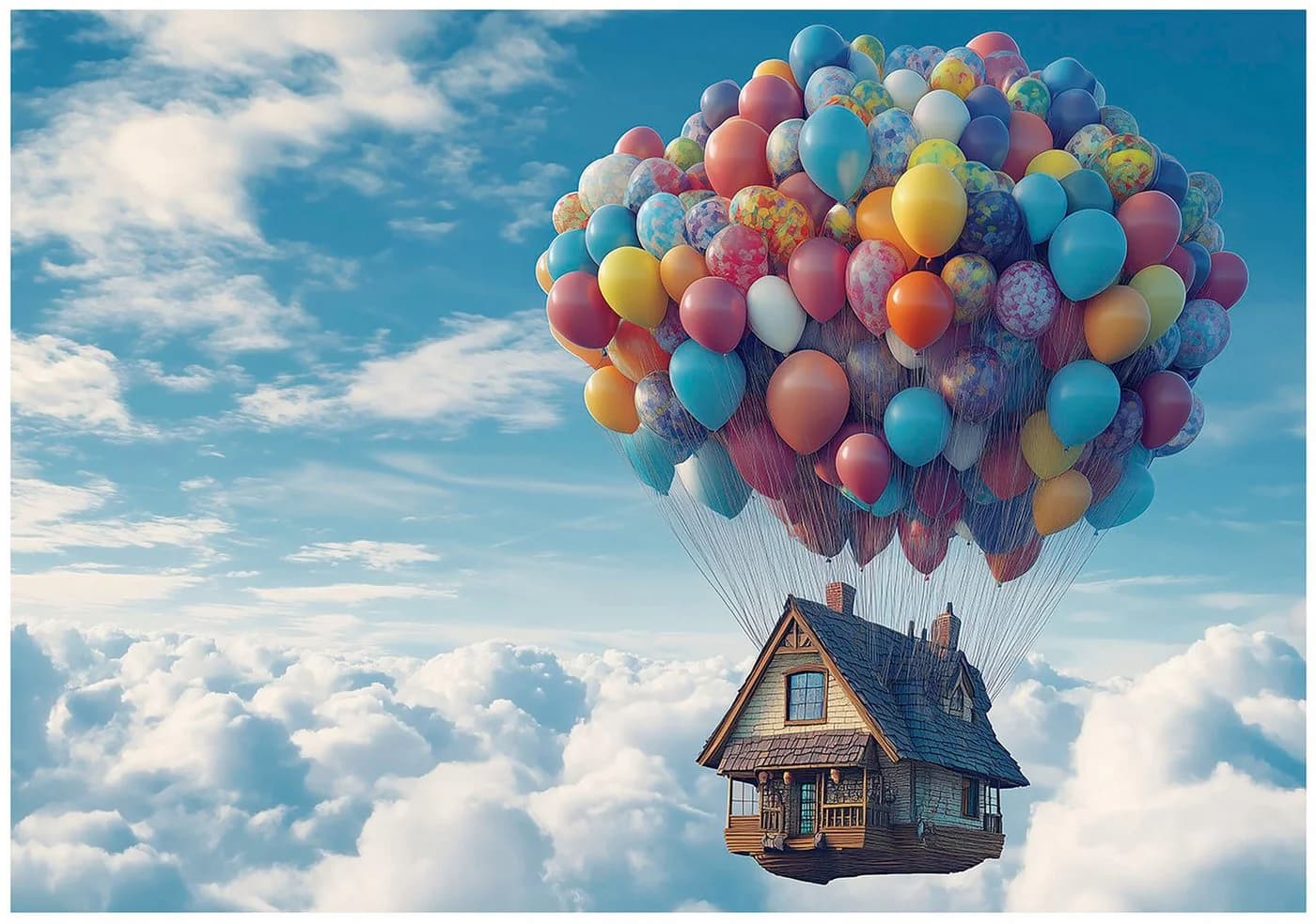 Wallarena Vliestapete Kinderzimmer Luftballons Blau Weiß - Bild 2