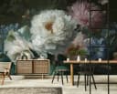 WALLARENA Fototapete Blumen Pfingstrosen Vlies Bunt Bild 1