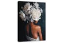 Wallarena Leinwandbild Frau Blumen Abstrakt Modern XXL Wandbild Bild 2