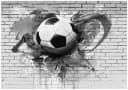 WALLARENA Fototapete 3D Fußball Modern Bunt Vlies Bild 2