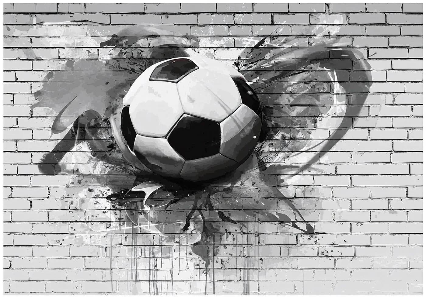 WALLARENA Fototapete 3D Fußball Modern Bunt Vlies - Bild 2