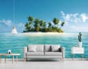 WALLARENA Fototapete Strand Bunt Vlies Bild 1