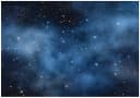 Wallarena Fototapete Weltraum Blau Sterne Vlies Tapete Bild 2